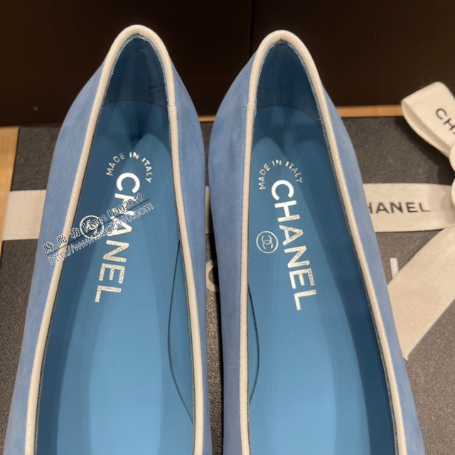 Chanel香奈兒頂級版本磨砂絲綢牛皮小香新款彩色糖果系列單鞋 dx2723